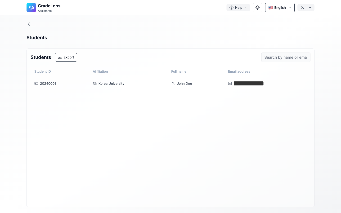 Étudiants (assistant)